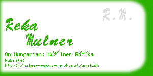 reka mulner business card